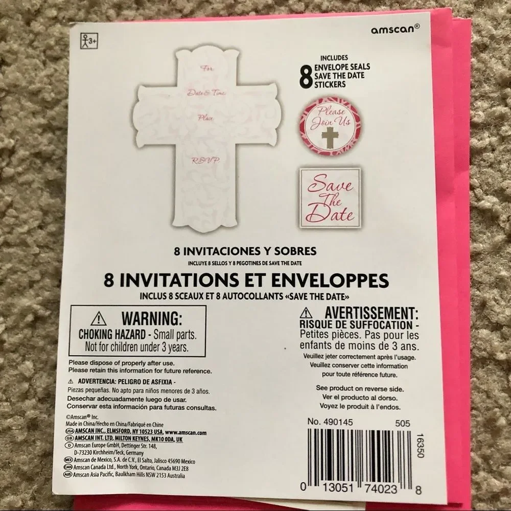 Party City pink cross